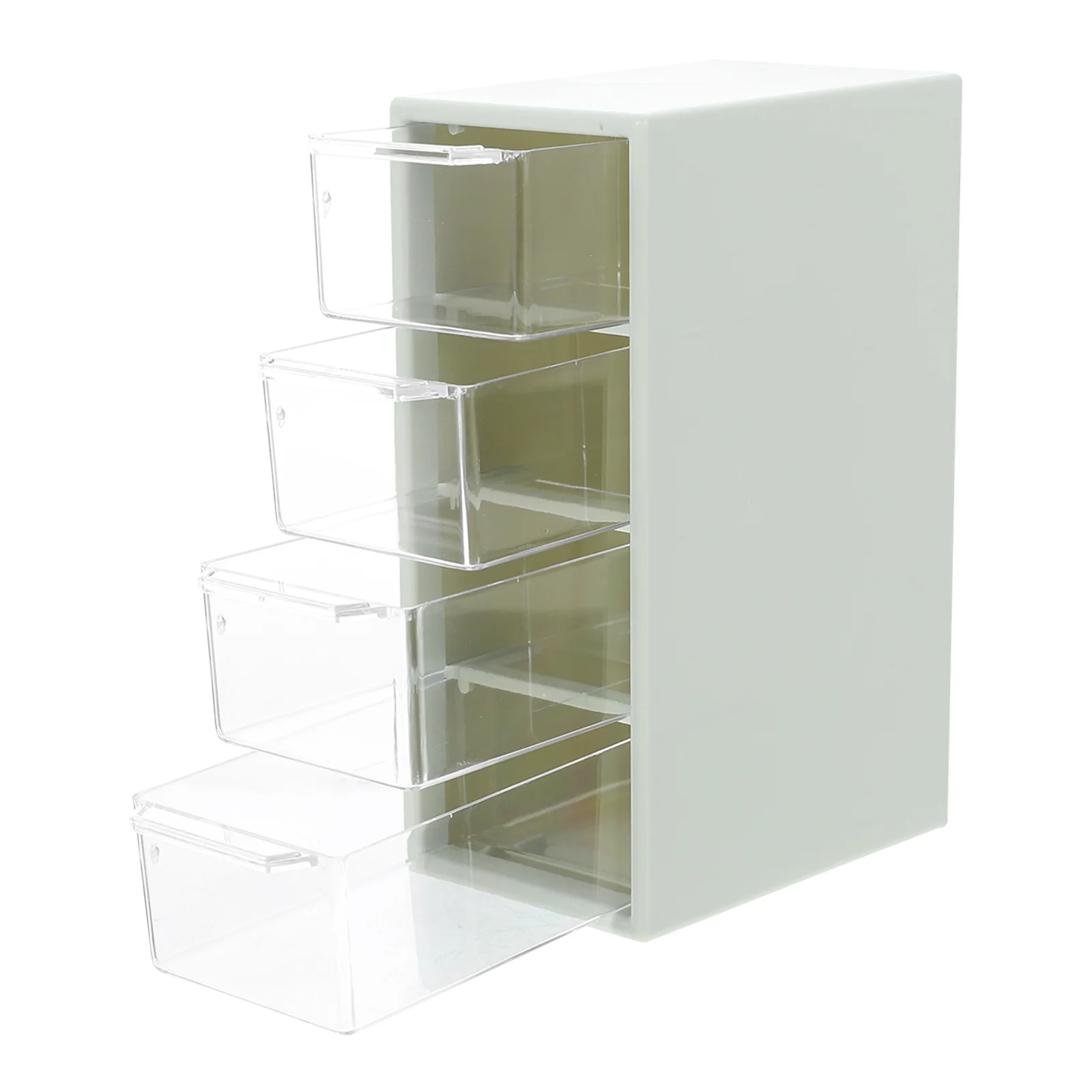 

Multi-compartment Storage Box Desk Organizer Small Plastic Boxes Clear Transparent Design Material Home Dormitory Use