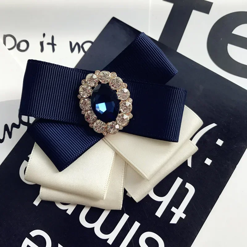 i-Remiel Bowties Bowtie Brooch Flower Metal Fabric Glod Pearl Pins And Brooches Corsage Ladies Broaches Broches Lapel For Women