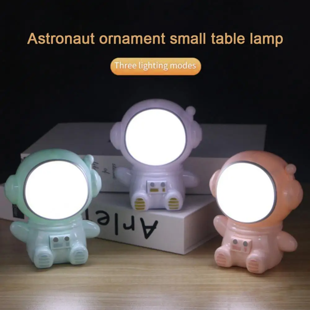 

Astronaut Nightlight USB Rechargeable Nightlight Reading Light Three Light Modes For Children's Room Decorative Light