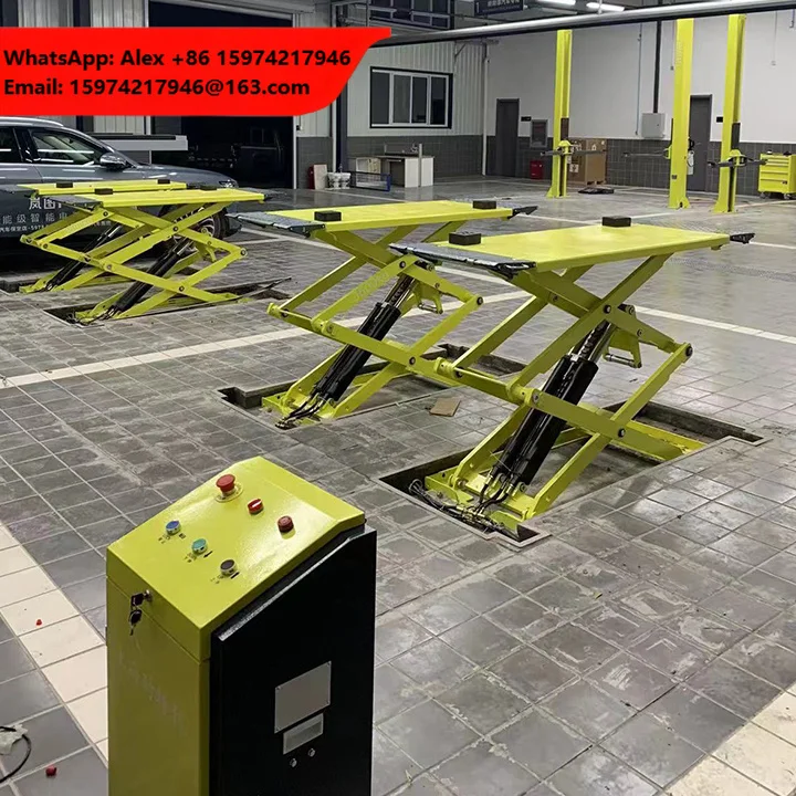 3500kg Mid Rise Scissor Car Lift Portable Hydraulic Car Lifter For Home Garage And Tire Repair Shop