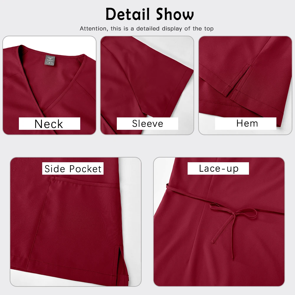 Wholesale Beauty Work Suit Lab Pet Shop Workwear Medical Surgical Uniform Hospital Scrub Clothes Nurse Doctor Dental Surgery Set