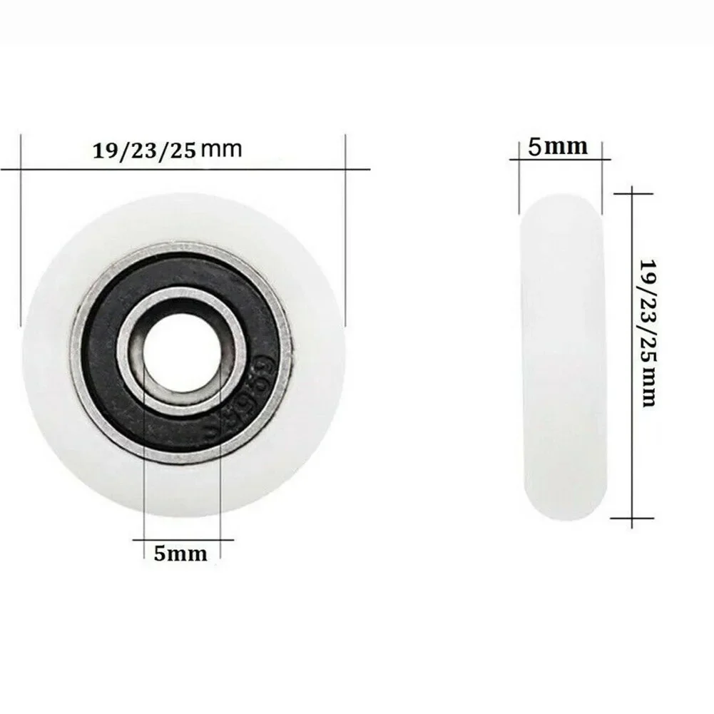 

8Pcs Bath Cabinet Roller Wheel Shower Room Accessories Bearing Roller Wheel 19/23/25mm Shower Room Roller Runners/Wheels