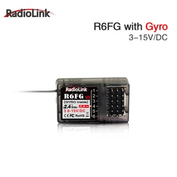 Radiolink-Récepteur RC R6FG 6 canaux 2.4G HV Servo RX avec gyroscope, contrôle longue portée pour voiture RC, bateau, émetteur RC4GS RC6GS V2 V3