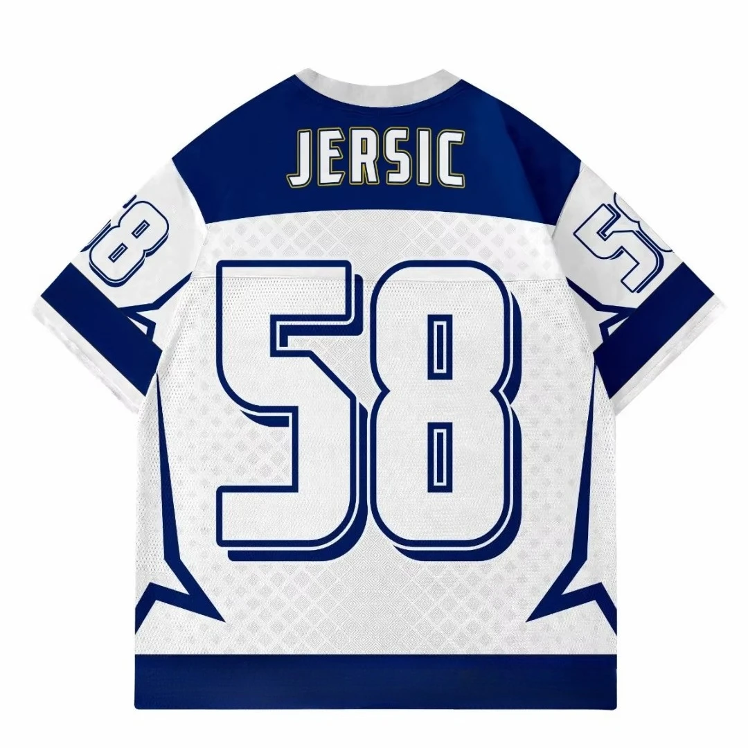 Jersey Fashion Trend Digital No. 58 Printed Men's and Women's Short Sleeves Children's Same Breathable Personalized Streetwear