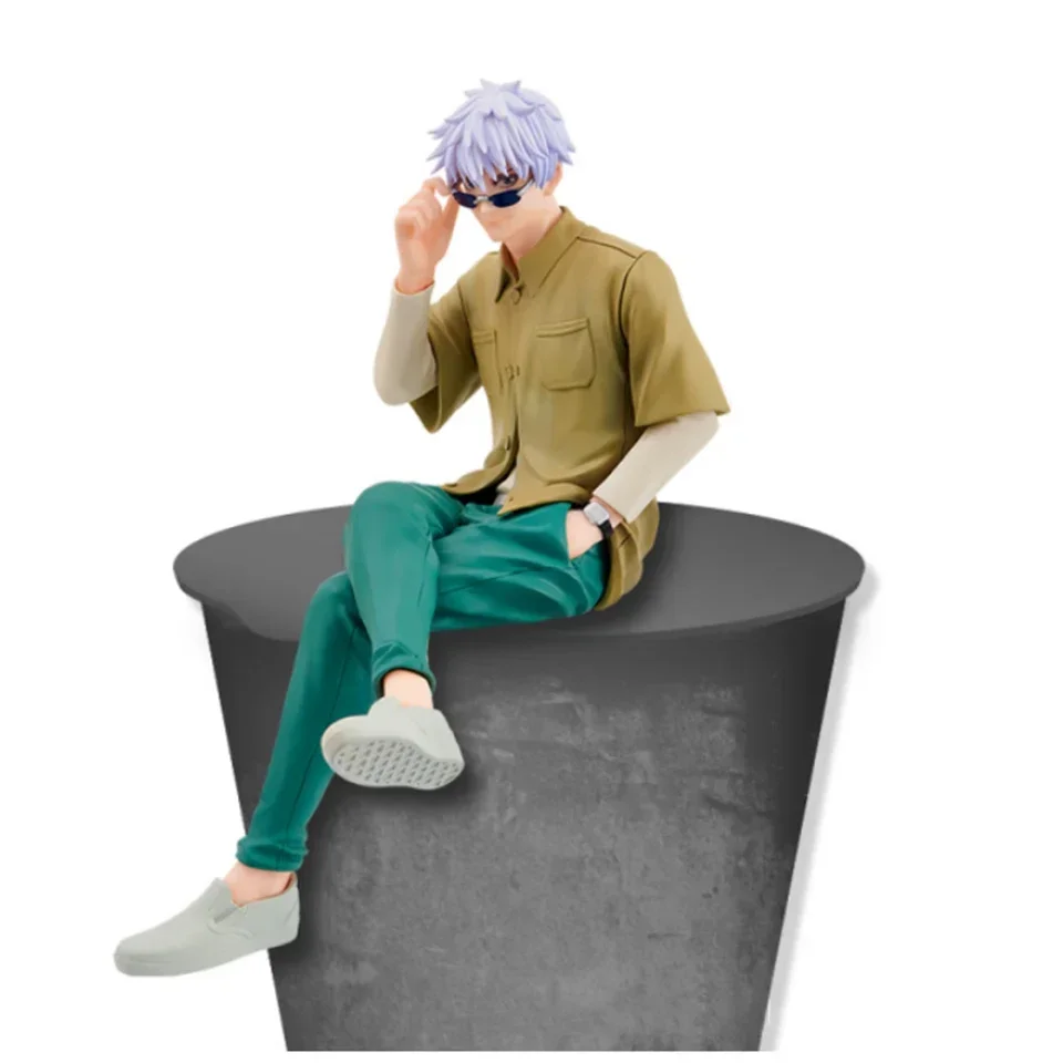 In stock 100% Original Genuine FuRyu Jujutsu Kaisen 10cm Gojo Satoru Noodle Stopper Figure For Boy Christmas Present