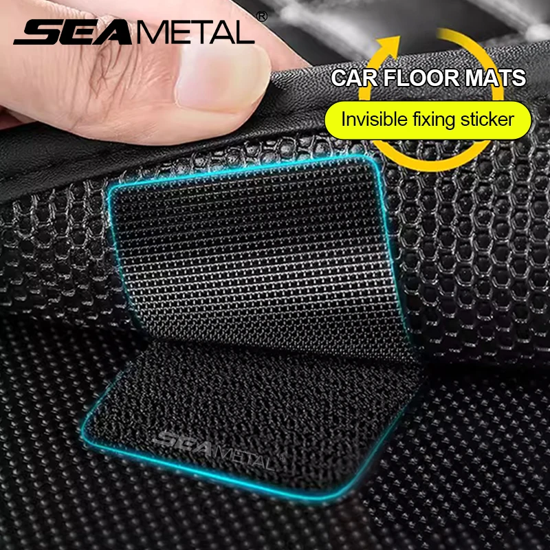 

SEAMETAL Car Floor Mats Accessories Auto Foot Pads Fixed Stickers Self Adhesive Fastener Carpet Mat Fixing Sticker Anti-Slip