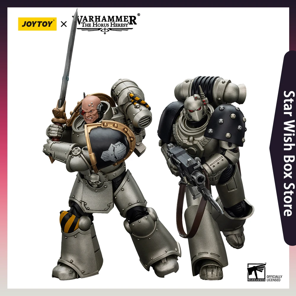 

JOYTOY Warhammer 30 Iron Warriors Command Squad Chosen with Legion Standard MKVI Tactical Sergeant Action Figures Collect Model