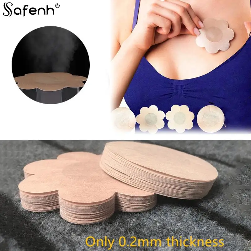 10Pairs Women's Invisible Breast Lift Tape Cover On Bra Nipple Stickers Chest Stickers Adhesive Bra Nipple Covers Accessories