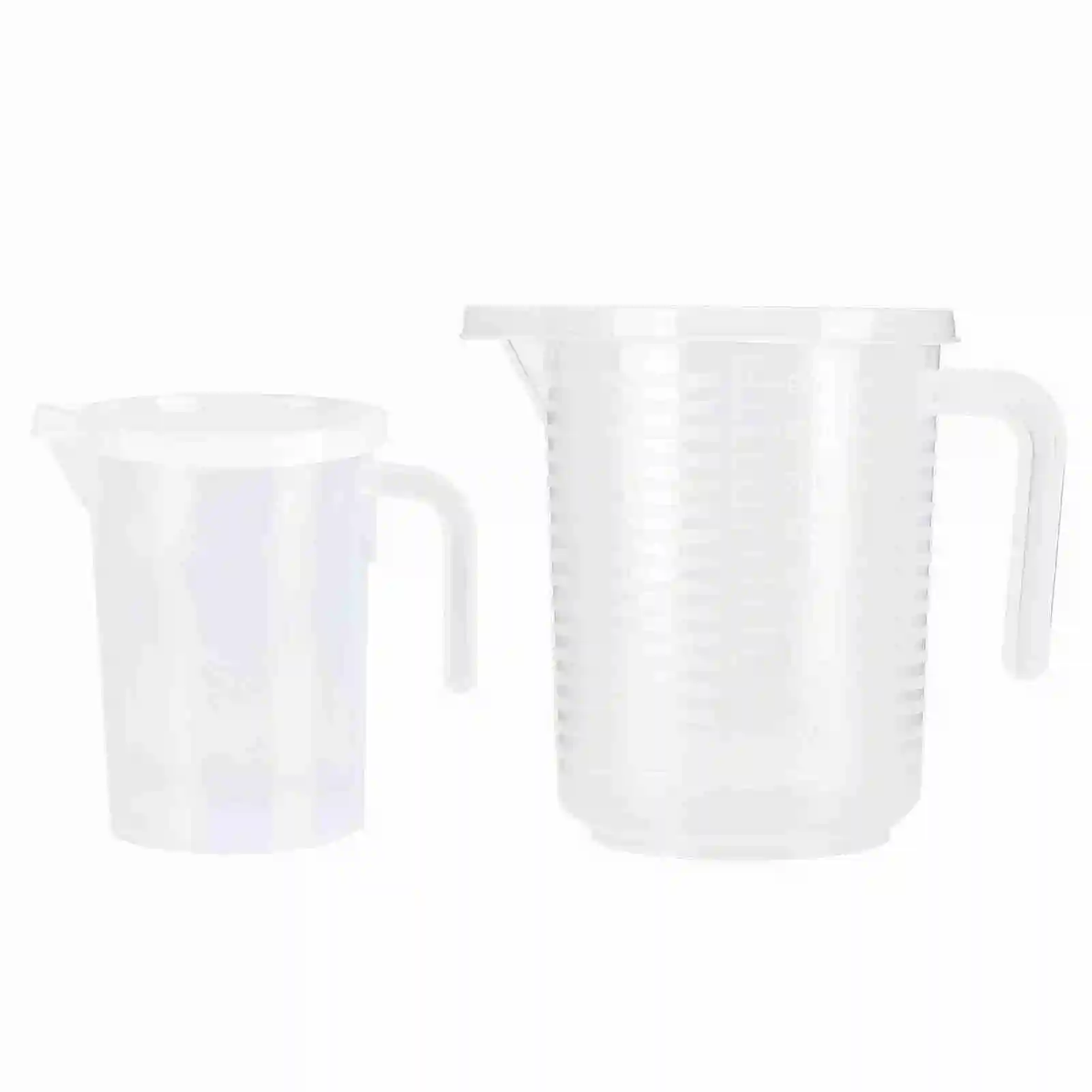 Copo de medição graduado de plástico 500ml/1000ml, copos de medição de plástico transparente com tampa, acessórios de cozinha e cozimento