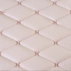 100X158Cm Pvc Faux Leather Fabric Synthetic for Sewing Bag Shoes Sofa Car Sponge Quilted Embroidered Car Interior Material Trims