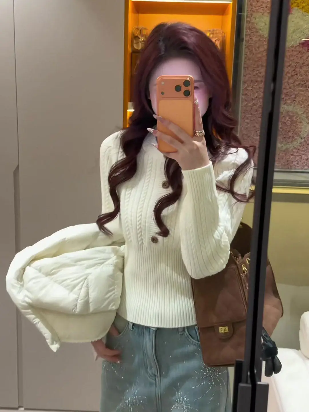 

Korean Sle Long Sve Knitted Sweater Women's Autumn Winter Slimming Warm Base Layer Top Unique Beautiful Twisted Design