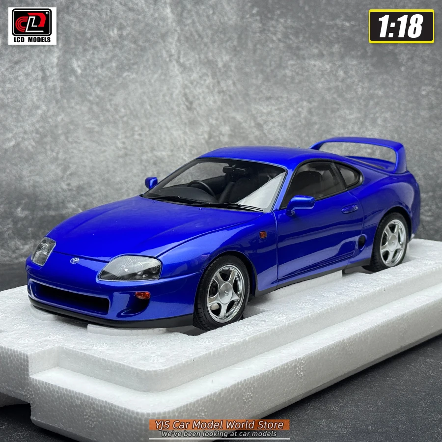 LCD Diecast Automodel 1:18 TOYOTA Supra A80 Automodel Metalen Statische Display Collectie