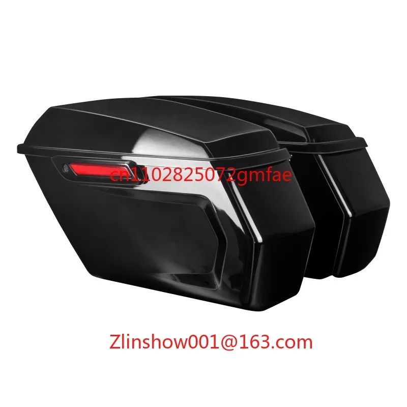 Motorcycle Side Saddlebags Trunk Luggage Hard Bags for  Touring Road KingStreet Electra Glide