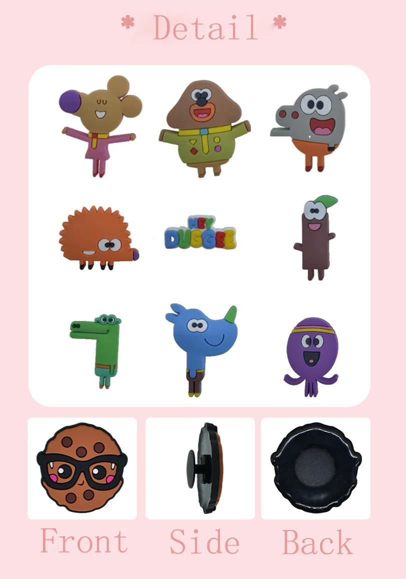 1-112pcs Cute Animal Cartoo Shoes Decorated pvc shoes charm Hawaiian selling designer custom crocodile charm Young holiday gifts