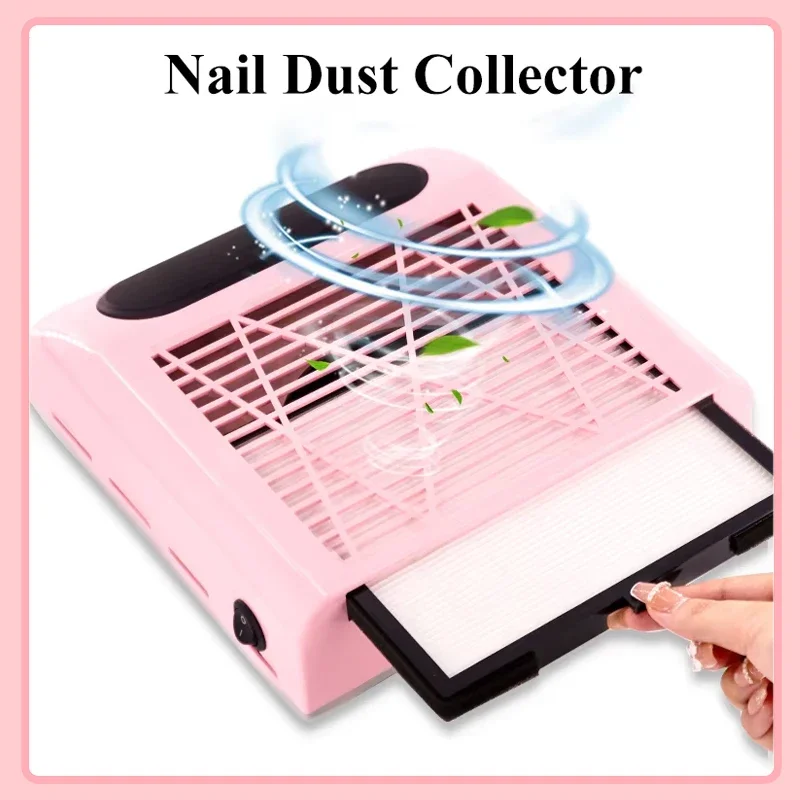 

Nail Dust Collector Manicure Machine Tools Strong Power Nail Vacuum Cleaner With Remove Filter Nail Extractor Fan Nail Art Tool