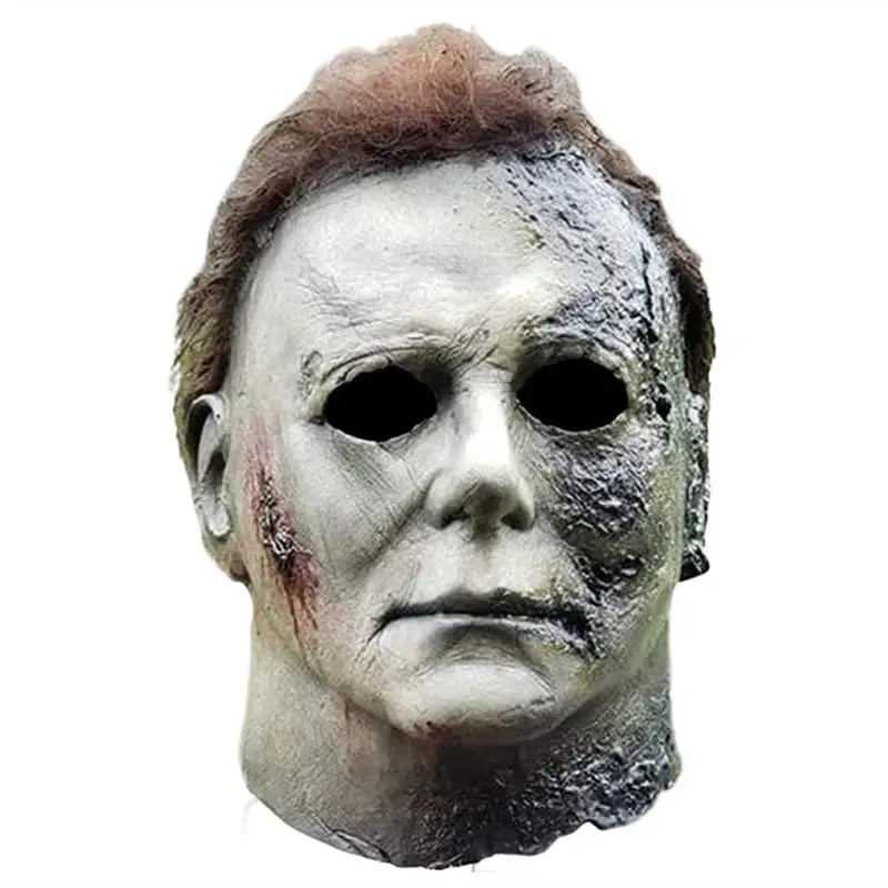 Michael Myers maska Hallowen kostiumy Horror pełna twarz lateksowy tusz do rzęs Rave Cosplay Movie zabawki do robienia sztuczek Masquerade mężczyźni Terror Fancy