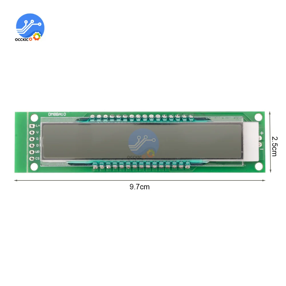 SPI LCD Display Module LED Module 10 Bit 16 Segment Module Digital Segment Tube With Blue Backlight TM1622 Chip DM8BA10