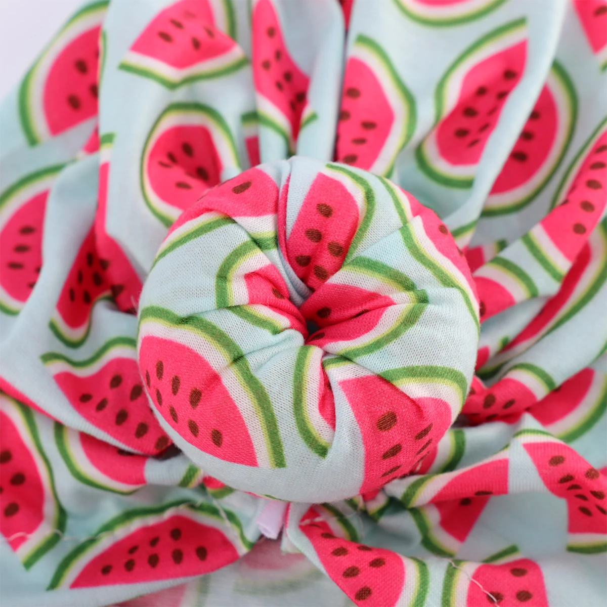 

2pcs Breathable Baby Cap Creative Printing Headwear For Infants Toddlers Kids Elastic Turban Hat Sanitary Protective Cleaning