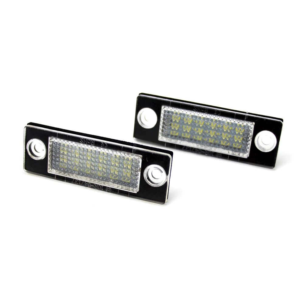 2pcs LED Number License Plate Light 3B5943021 3B5998026 3B5998026A for VW Passat B5.5 B6 Caddy Golf Transporter T5 T6 Touran