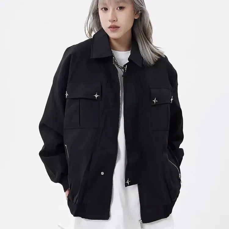 

Мужская куртка-бомбер большого размера 300 Pou для осени и зимы, в американском стиле, повседневная, трендовая уличная одежда