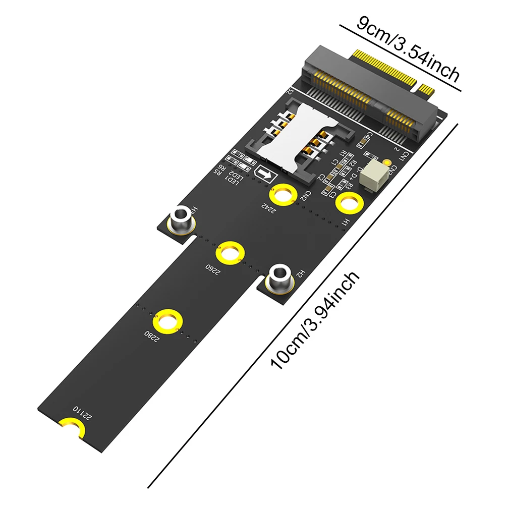 SSDハードドライブ用スロット付き拡張カード,m.2 ngffキーmからmini pci-e,2242, 2260, 2280