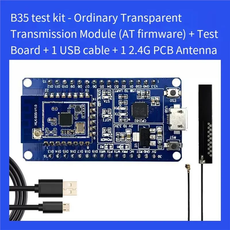 AA60 Serial to WiFi Bluetooth Dual-Mode Module B35 Remote Transparent Transmission Testing Kit for HK-B35T