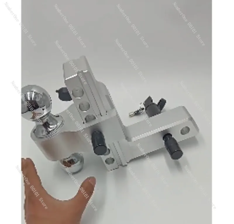

Aluminum Alloy Multi-Hole Adjustable Double Ball Tow Hitch Off-Road Vehicle Tow Hook RV Modification Accessories