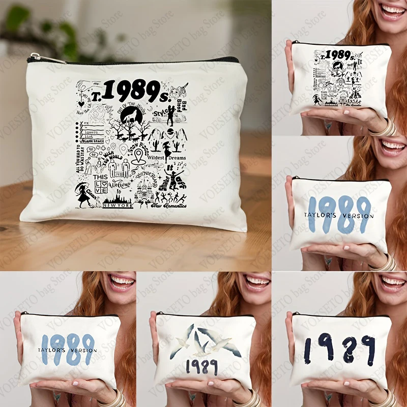 1989 Album Print Makeup Bag Exclusive To Fans Cosmetic Bags School Pencil Case Girl Luxury Bag Brand TS Merch Products