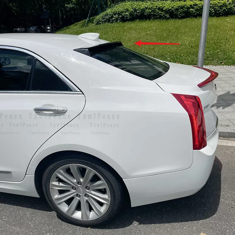 For Cadillac ATS Sedan 4 Door 2015 2016 2017 2018 2019 ABS Plastic Rear Window Roof Spoiler Body Kit Accessories