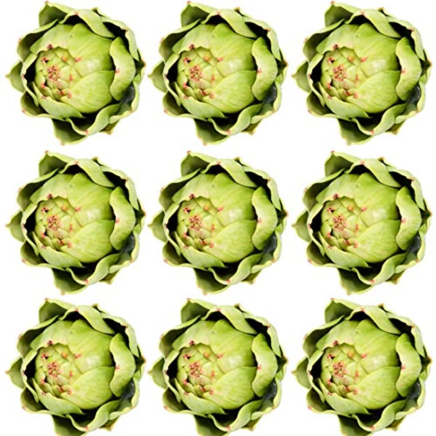 

Large Green Artificial Artichoke Vegetables Fake Artichoke for Home Decor Green(9pcs )