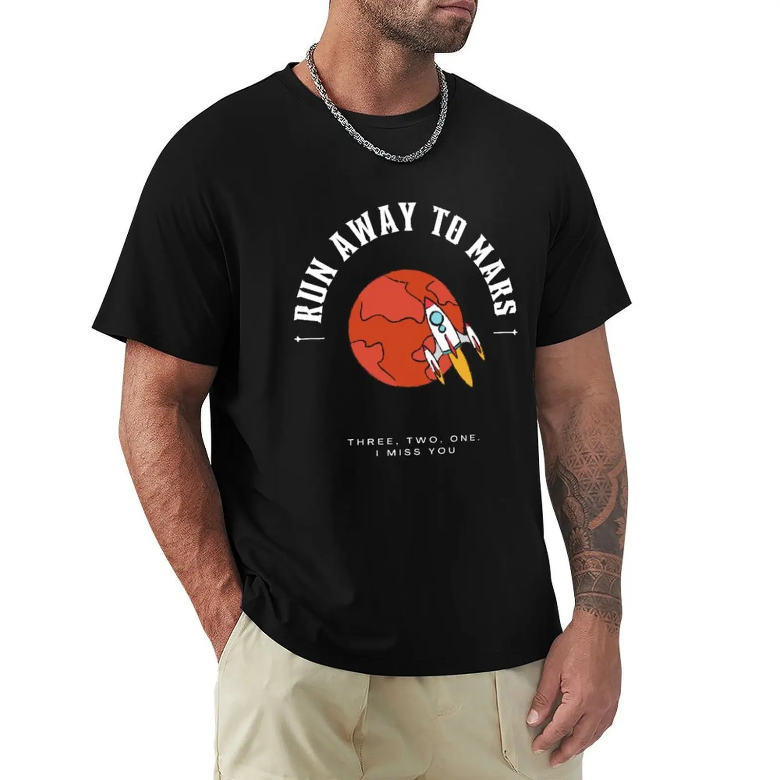 

RUN AWAY TO MARS T-Shirt funny gifts vintage anime shirt sweat men t shirts