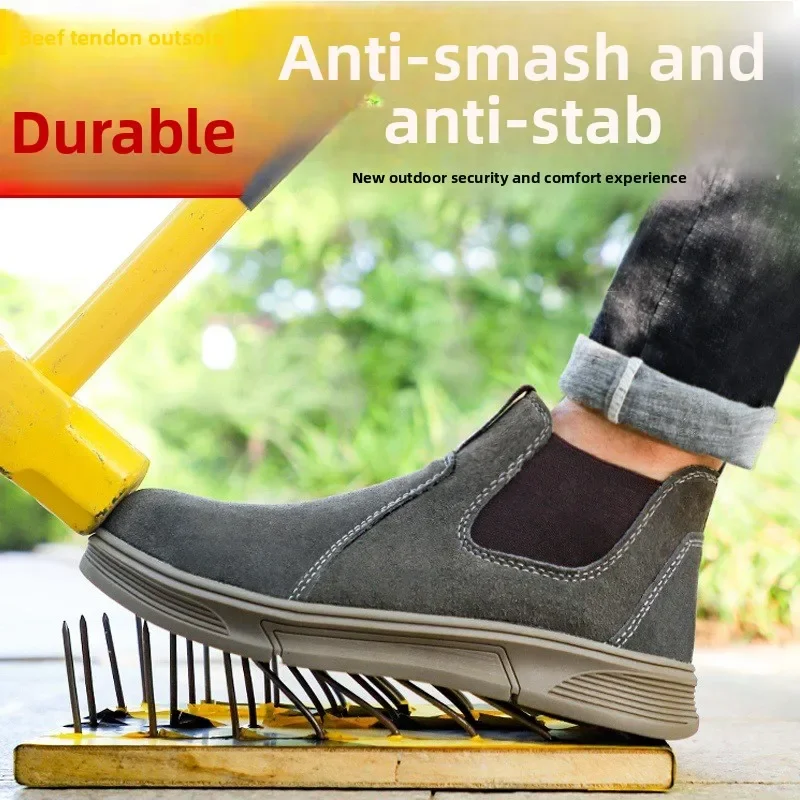 DurableLabor Insurance Shoes Anti-smashing And Anti-piercing Steel Head Anti-scalding Work Safety Shoes Non-slip And Wear-resist