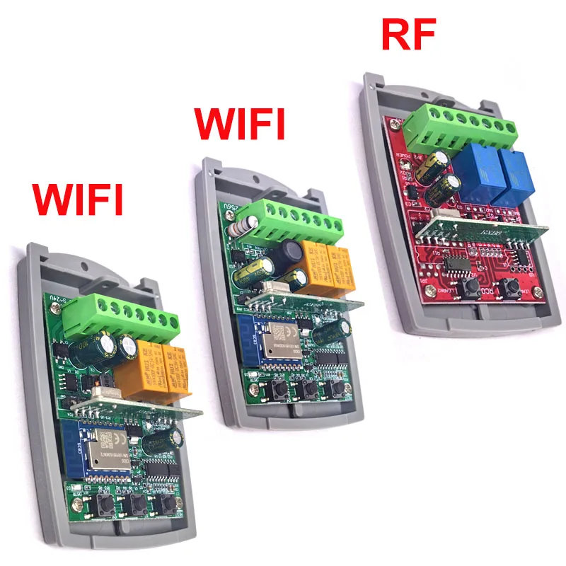 Tuya WIFI فتحت باب المرآب بوابة استقبال 2ch 433mhz 433.92mhz العالمي الثابتة المتداول رمز متعدد العلامة التجارية تحكم التبديل