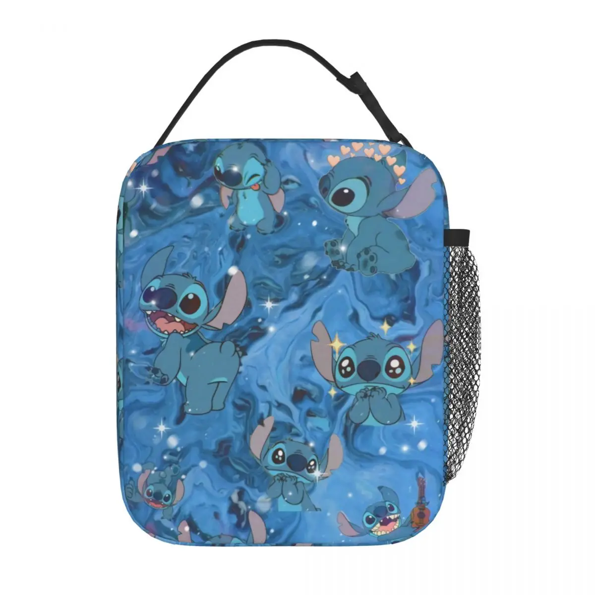 Benutzer definierte Stich Herz Cartoon isolierte Lunch-Taschen für Camping Reise Essen wasserdicht Kühler Thermal Bento Box Frauen Kinder