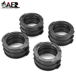 4PCS Motorcycle Rubber Carburetor Intake Boot Carb Insulator For Yamaha V-MAX 1200 VMAX V MAX 1200 VMX12V 1985-2007