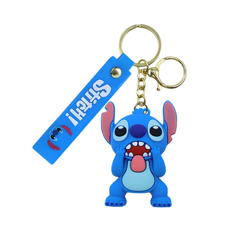 스티치 인형 키체인-우아한 키링, 스티치 팬들을 위한 프리미엄 선물, 생일/기념일에 이상적, 귀여운 백팩/지갑 액세서리