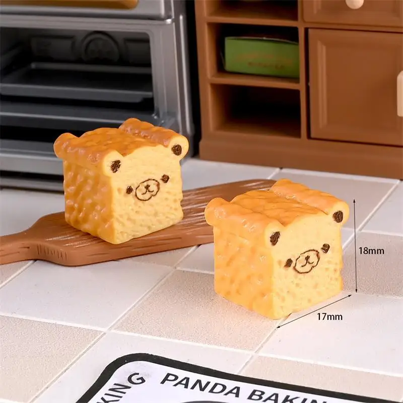 5 шт. милый кукольный домик, миниатюрная кухонная игрушка для еды, сумка, тост, хлеб, модель, домашний декор, детская игровая игрушка, микропейзажные украшения, подарки