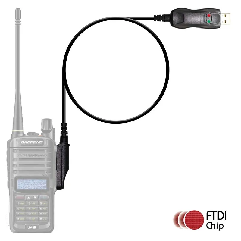 

Baofeng FTDICable Waterproof Walkie Talkie USB Programming Cable with USB Driver for Two Way Radios BF-9700 A58 UV-9R Plus