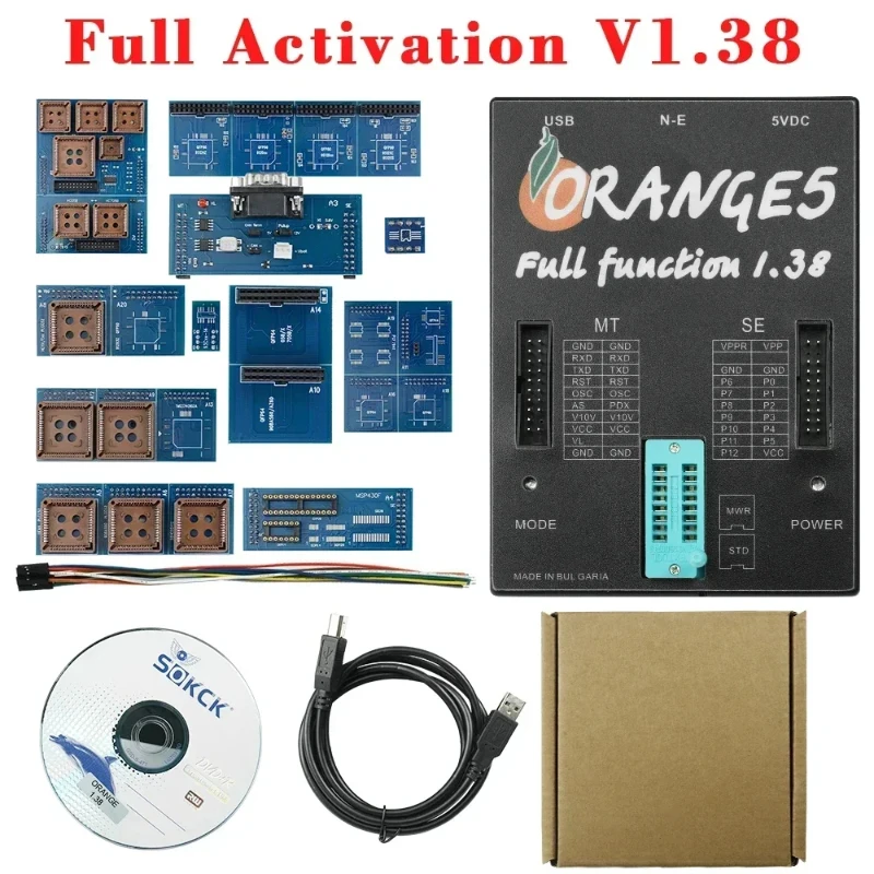 Latest Orange5 Super ProV1.38 Orange5  ECU Programer 5 Software Full Activation Authorization for Airb-ag Dash Modules Key Prog