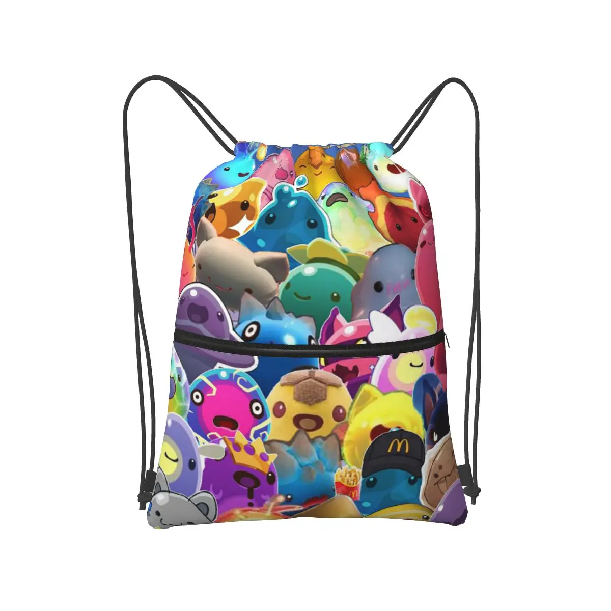

Slime Rancher Cartoon Game Anime Cute Backpacks Multi-function Drawstring Bundle Pocket Shoes Bag Book Bags for Travel School