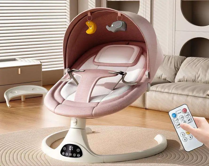 Baby Swing Wholesale Electric Infants Baby Cradle Toddler Rocking Chair Toys Cotton Bouncer Play Sleeping With Pendant