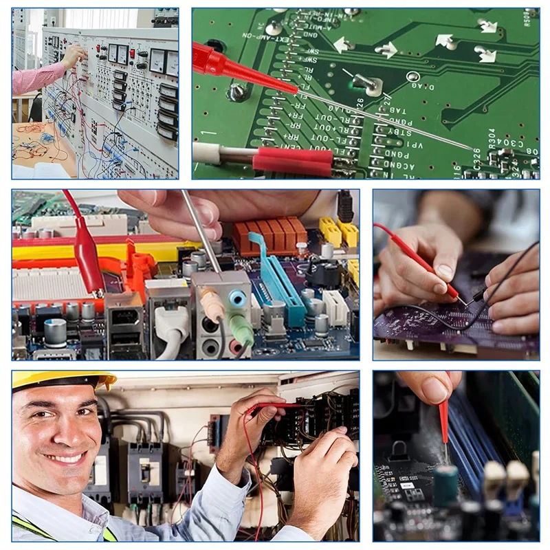 24Pcs Back Probe Kit, Banana Plug To Copper Alligator Clips Test Leads Kit With Alligator Clips-B91B