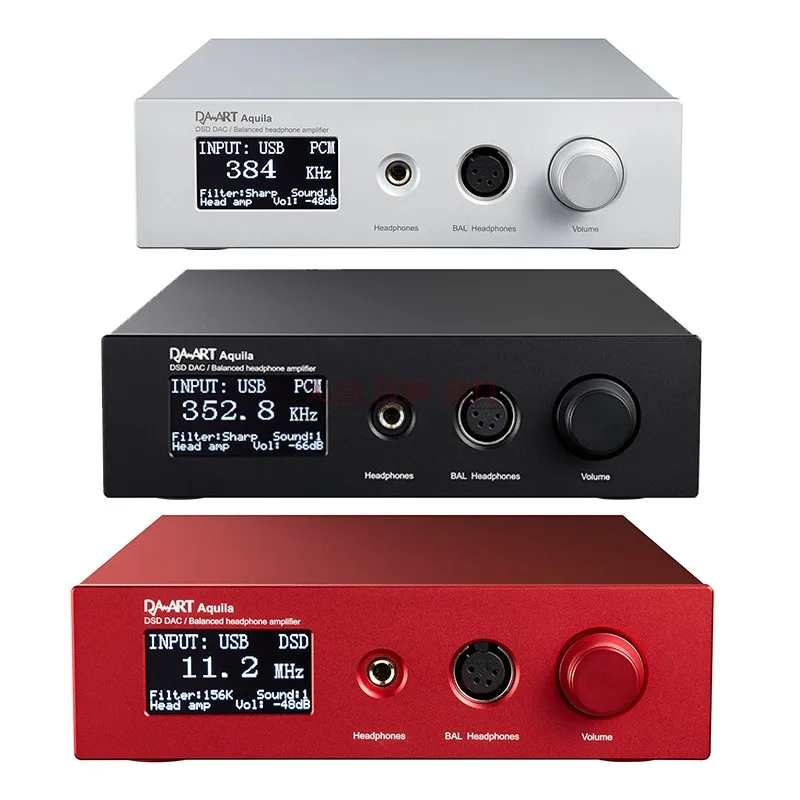 DAART Yulong Aquila II ES9038Pro TPA6120 AK4497 DSD256 PCM768KHz DAC Balanced DSD XMOS Usb Decoding Headphone Amplifier AMP D300