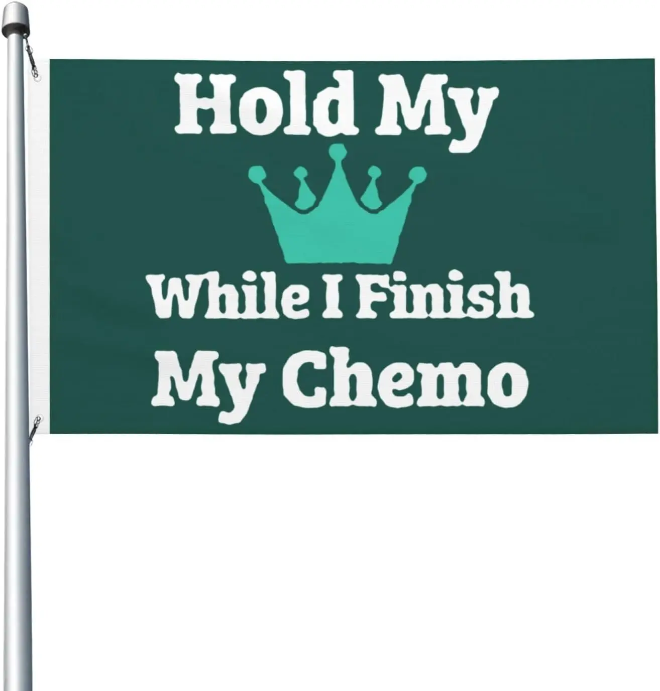 Flagicts 100% Polyester Chemo Hair Don'T Care Ovarian Cancer Flag