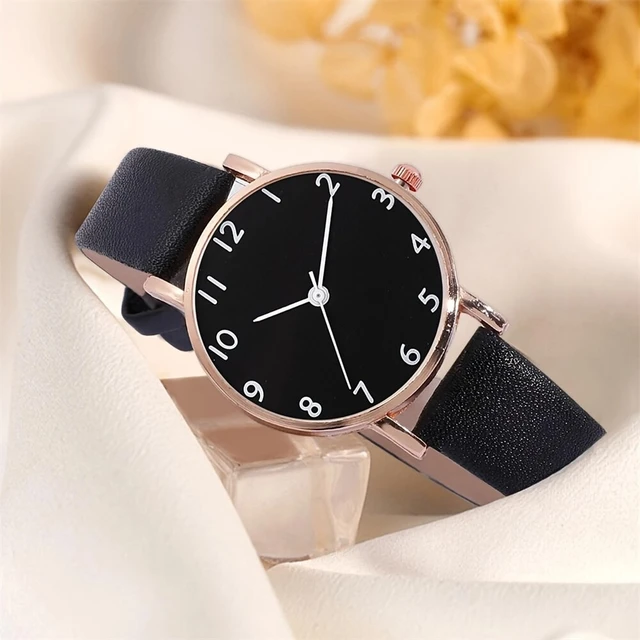 Ladies watch leather belt hotsell