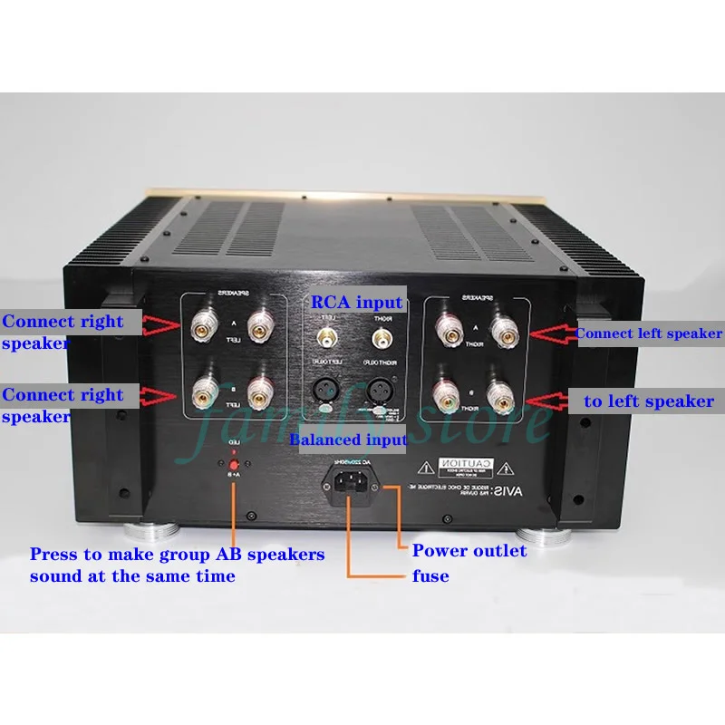 Reproduction Accuphase P-7300 Class A And Class AB Power Amplifier, Output power 800W*2, Gain: 28dB, Harmonic Distortion: 0.05%