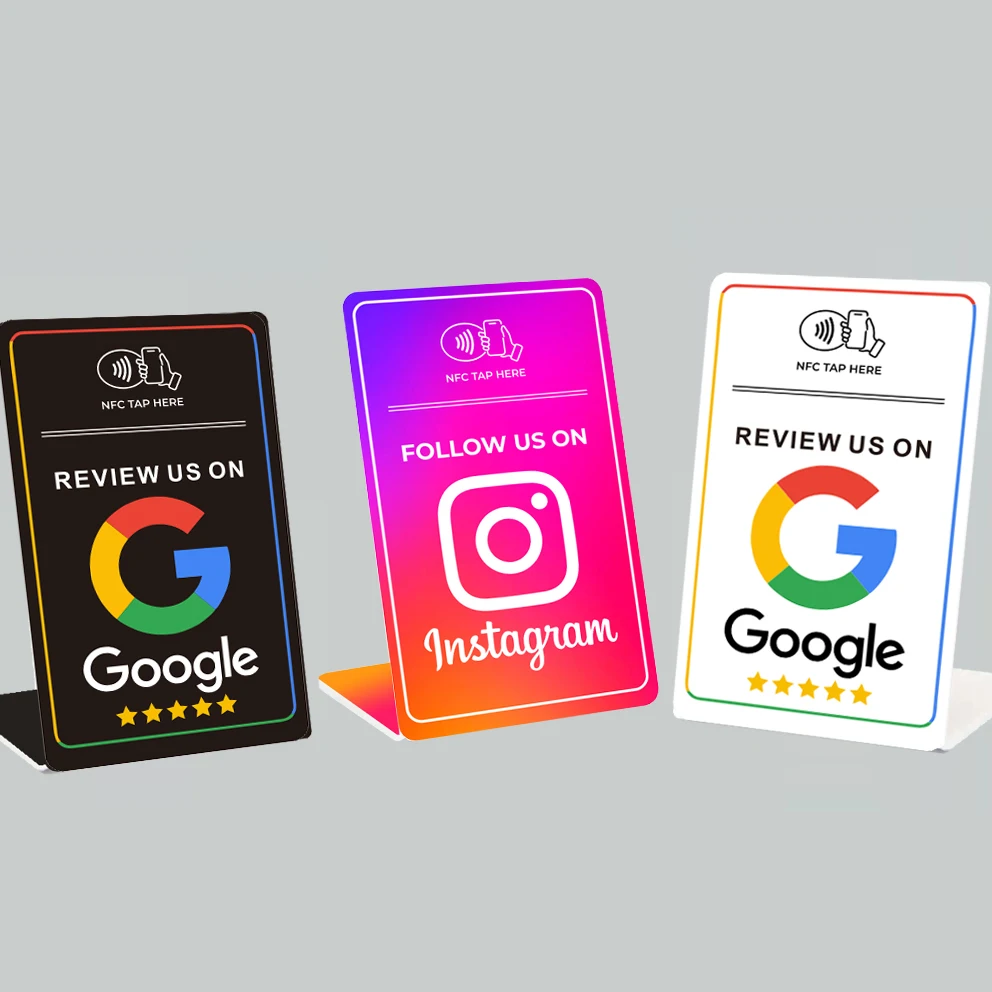 Neue Google Review Instagram NFC-Ständer für Unternehmen, Hahn für Google Bewertungen