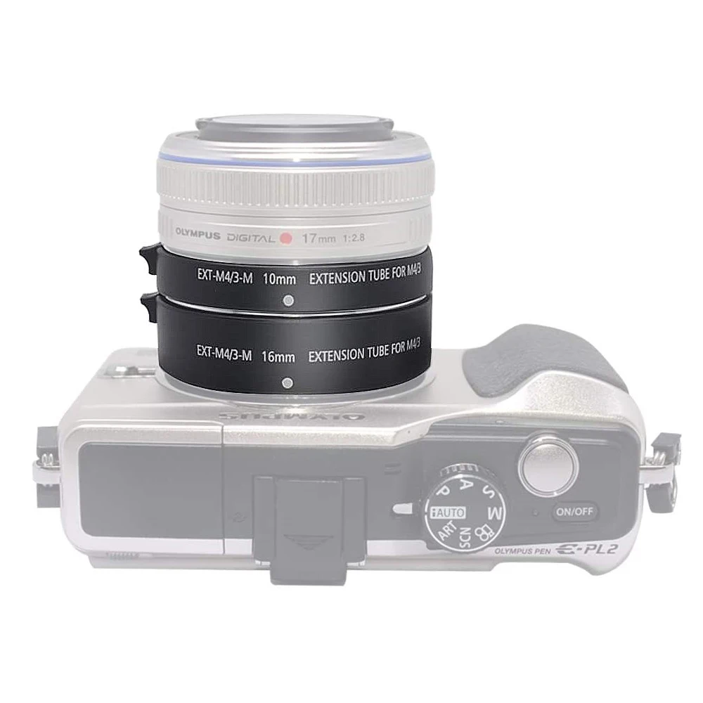 Mcoplus TTL anneau de Tube d'extension Macro à mise au point automatique 10mm 16mm pour Panasonic Olympus Micro quatre tiers M4/3 montage caméras sans miroir