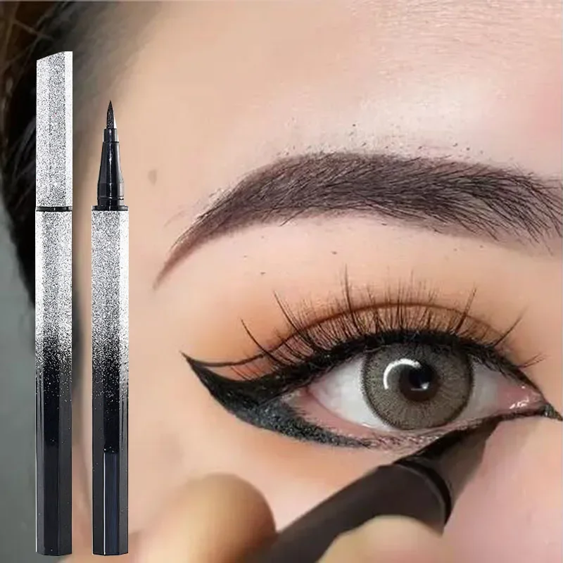 Waterproof Ultra-thin Liquid Eyeliner Korean Makeup for Women Quick Dry Smooth Eye Liner Long Last Lower Eyelash Pen Cosmetics