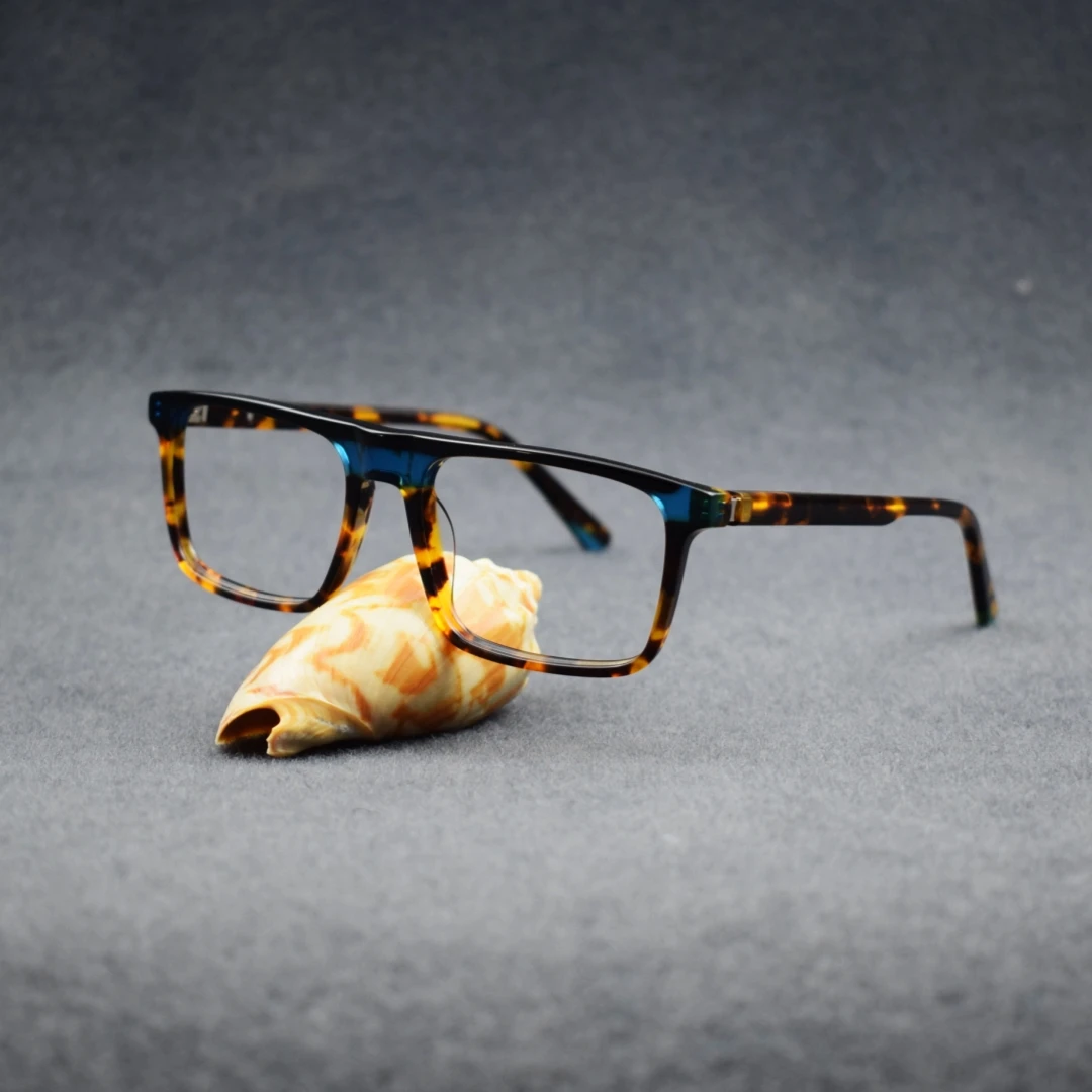Fashion Colorful Rectangular Acetate Reading Glasses Men Wonmen Eyeglasses Frames Fashion Prescription Daily Wear Eyewear